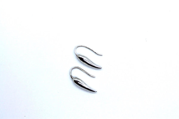 silver hooks with curved arrows at the ends