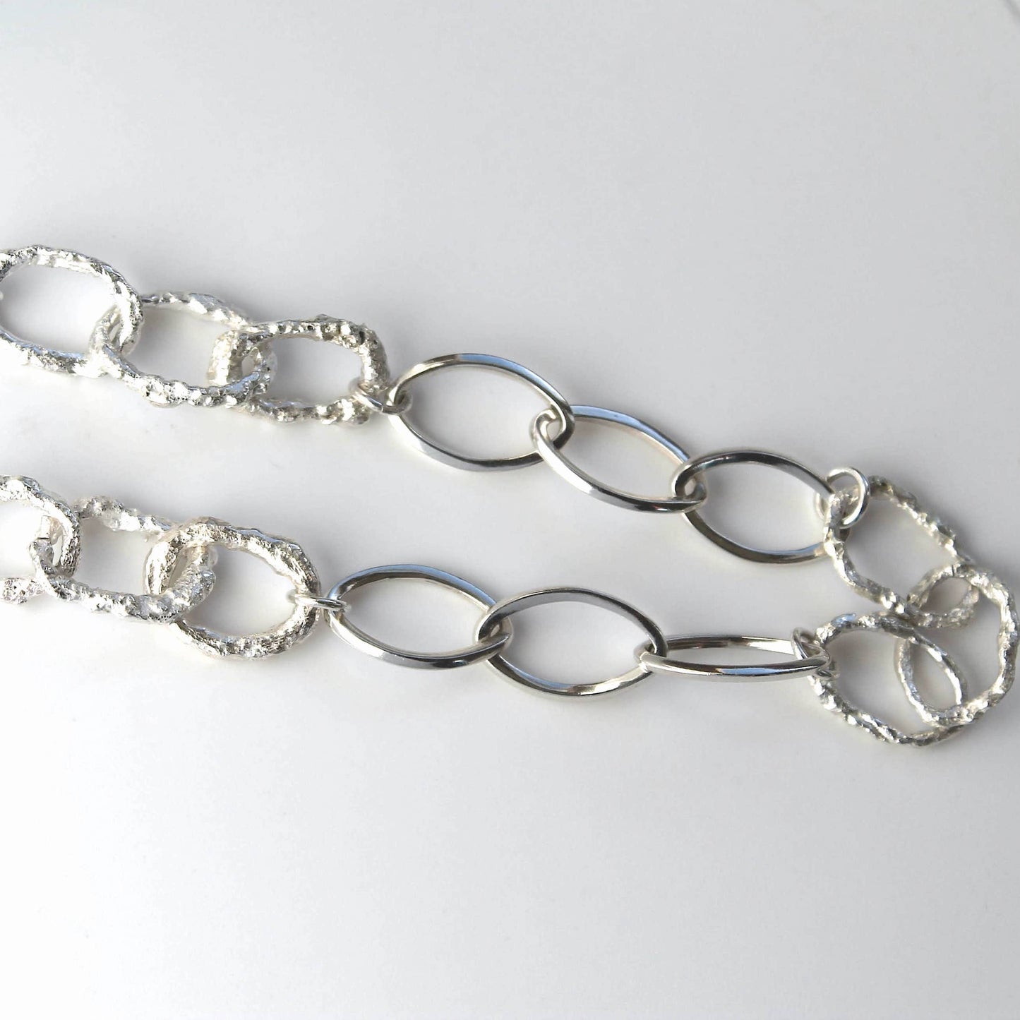 silver chunky link chain